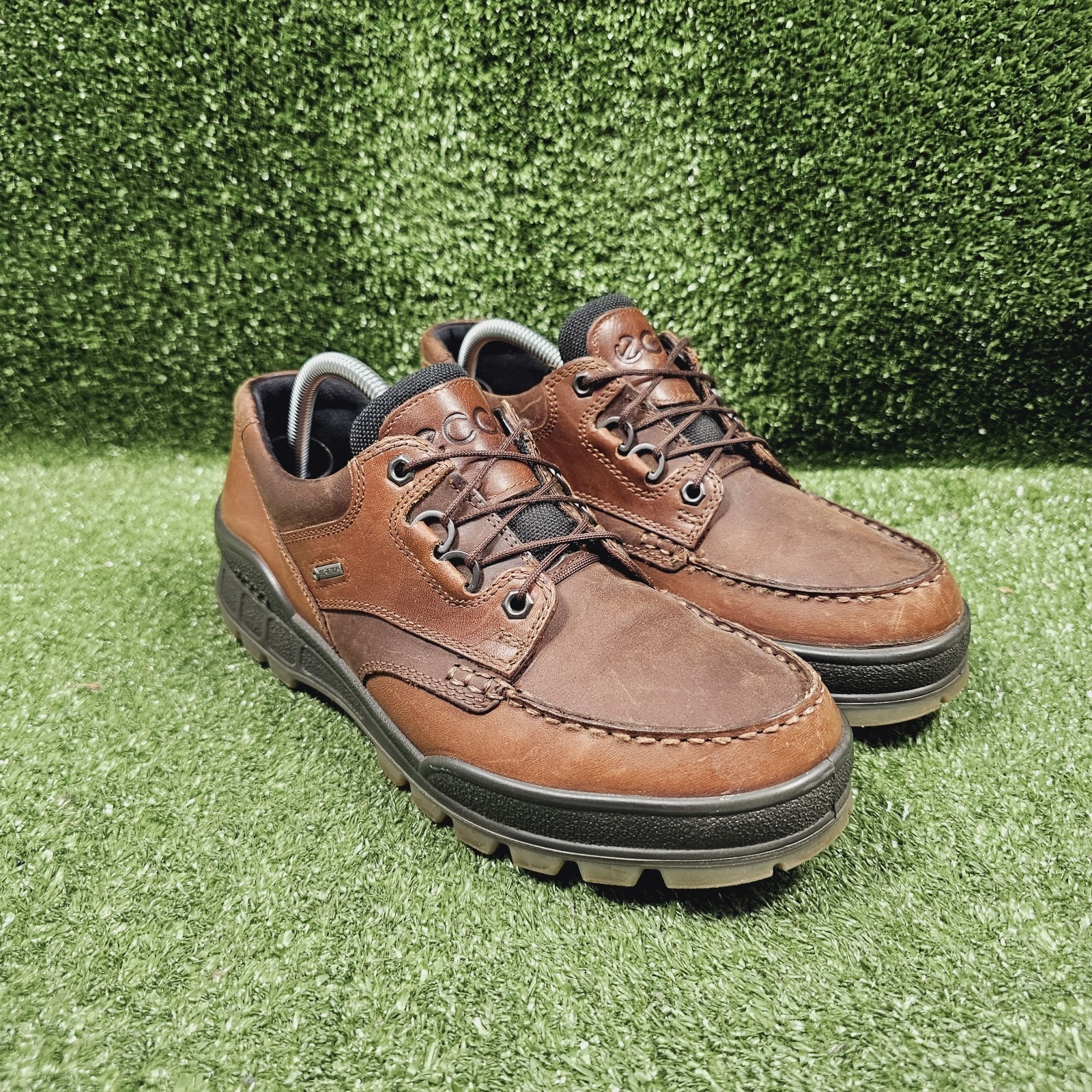 Ecco Track 25 Low Brown Leather Gore-Tex Hiking Sneakers Mens 43 Us Size 9